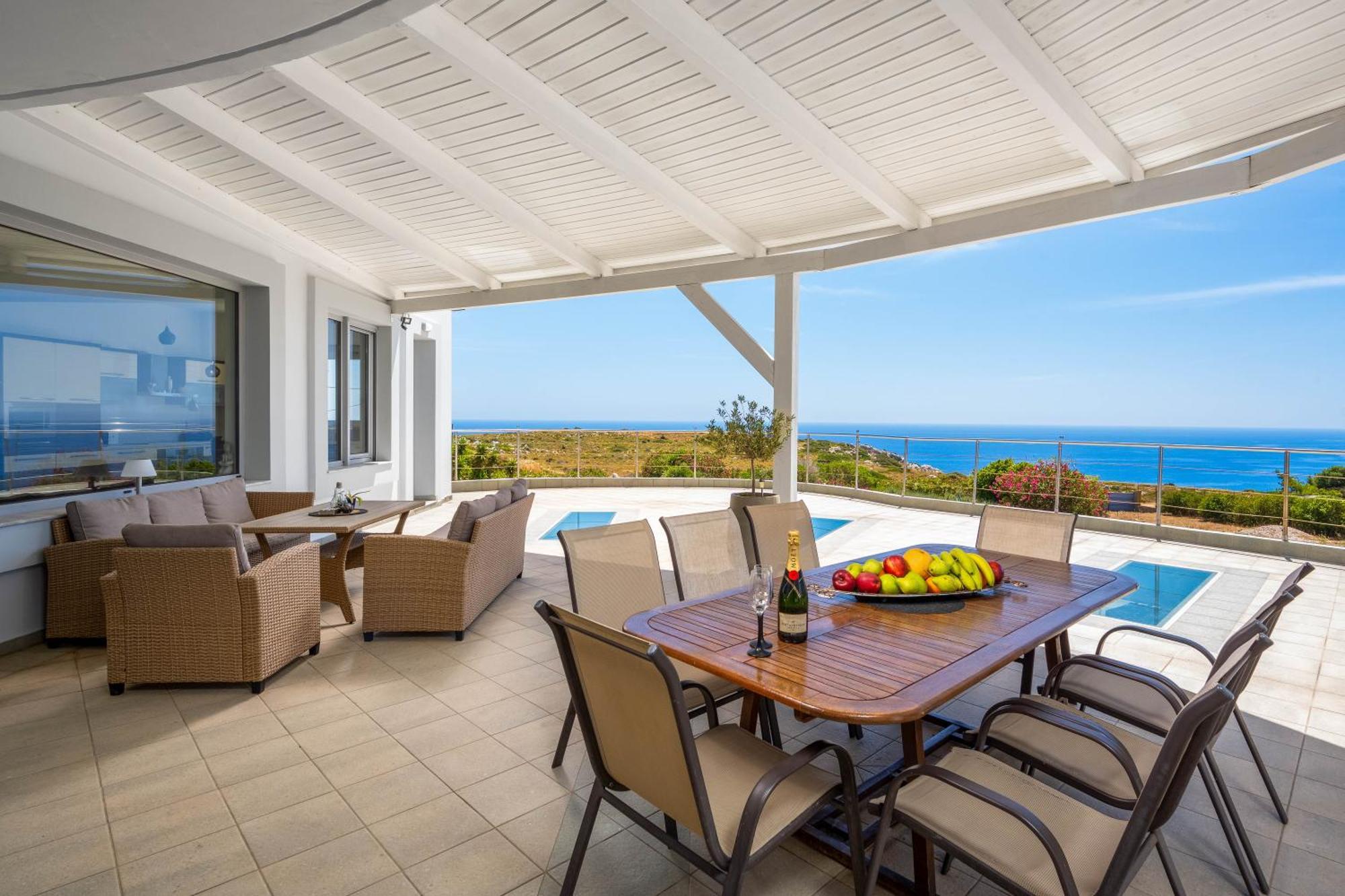 Villa Zafira - Seaview Manor With Heated Pool Kallithéa Eksteriør bilde