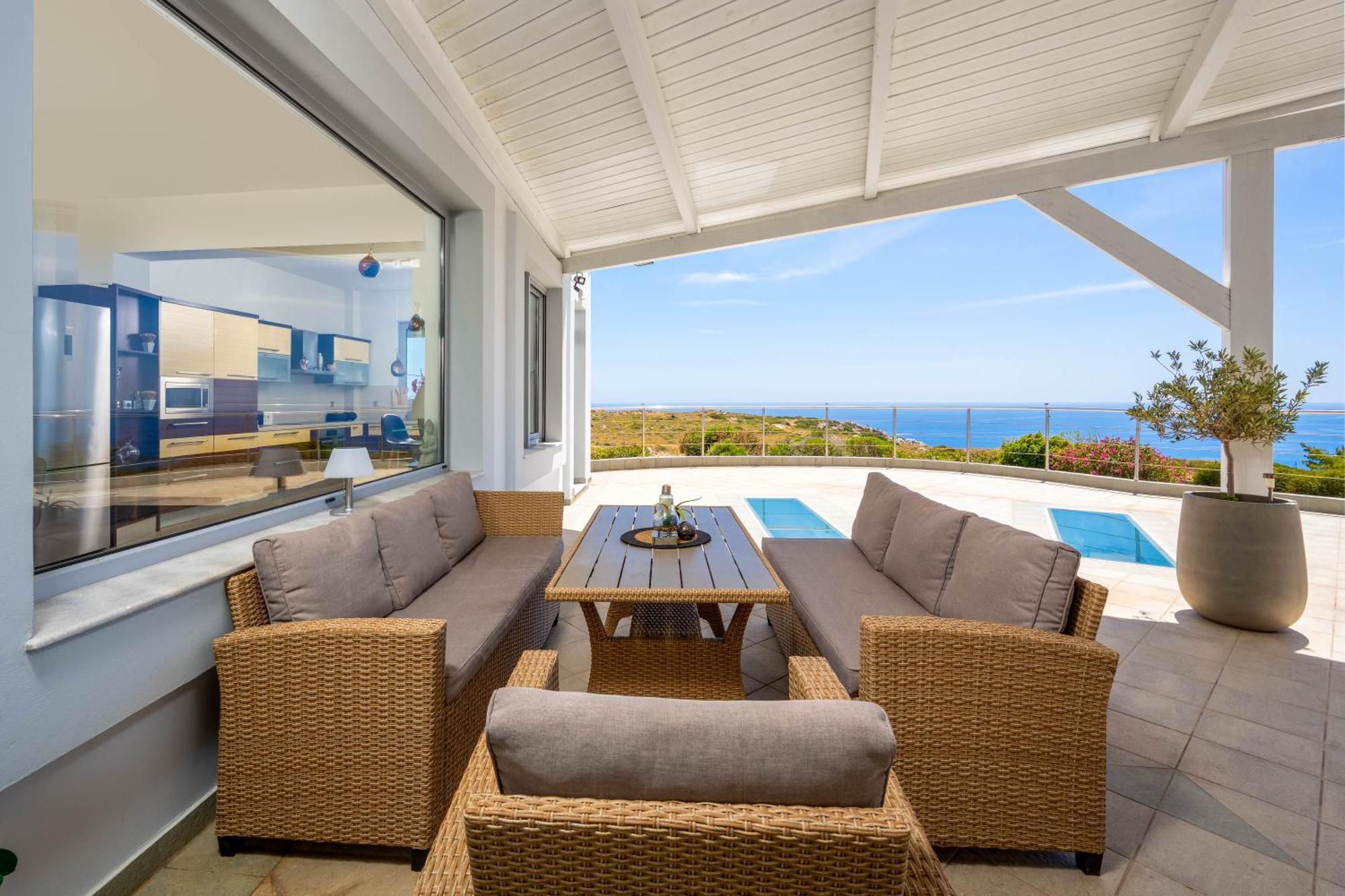 Villa Zafira - Seaview Manor With Heated Pool Kallithéa Eksteriør bilde