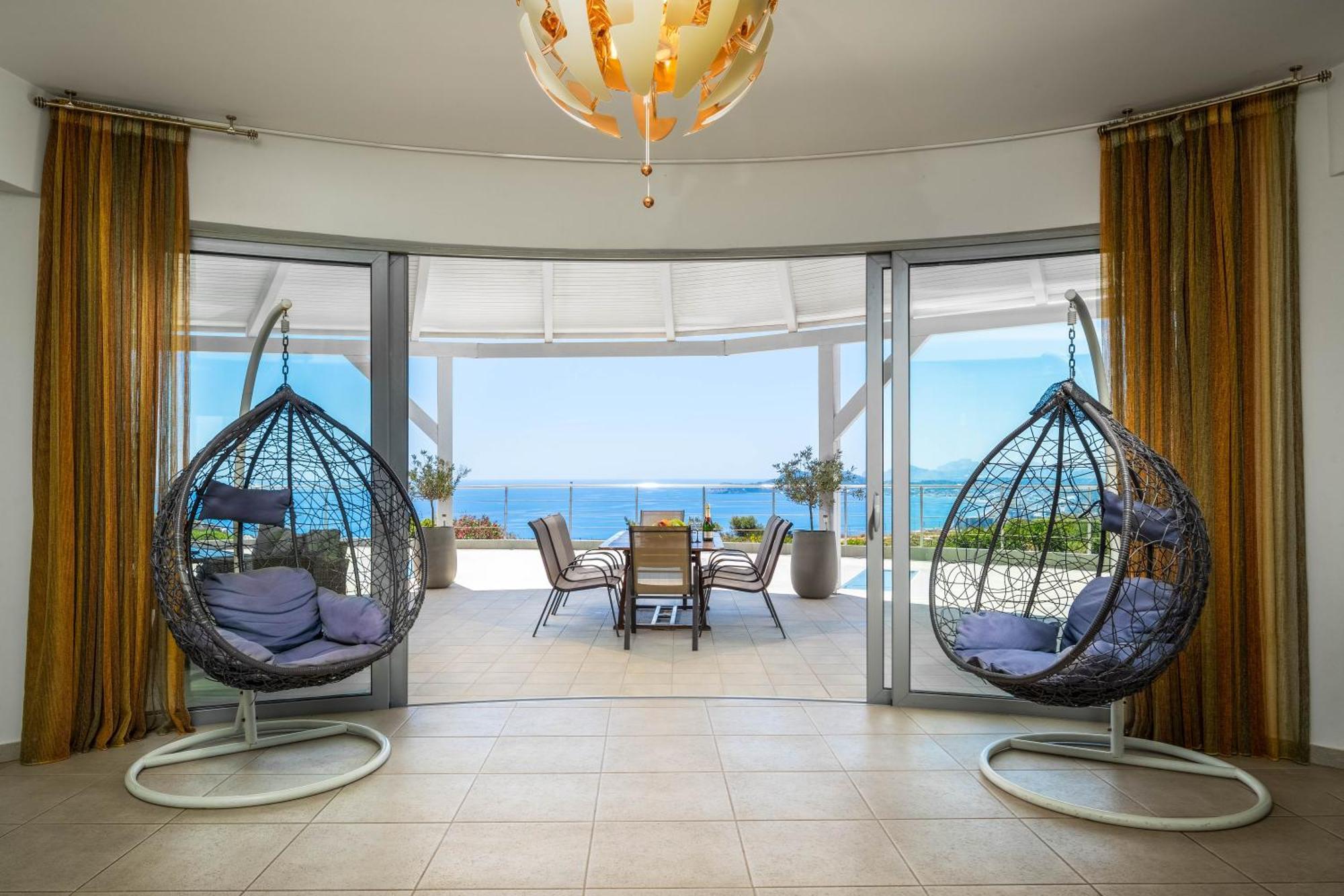 Villa Zafira - Seaview Manor With Heated Pool Kallithéa Eksteriør bilde