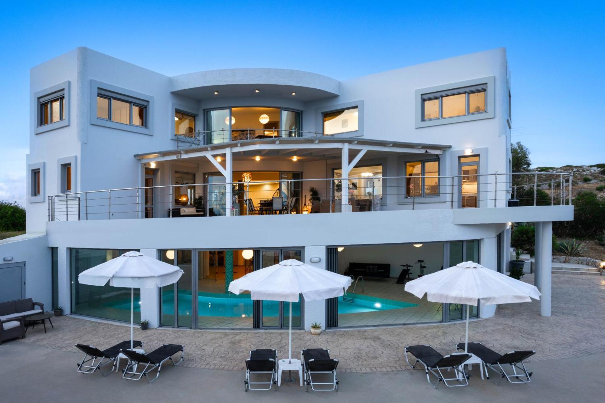Villa Zafira - Seaview Manor With Heated Pool Kallithéa Eksteriør bilde